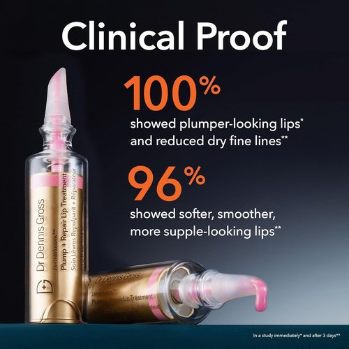 Dr. Dennis Gross DermInfusions Tinted Lip Treatment - Plump & Repair with Hyaluronic Acid - 10 mL Clear