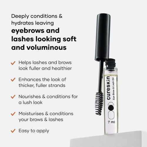 Cureskin Eyelash Growth Serum - Nourishing Brow & Lash Oil for Strengthening (7 ml)