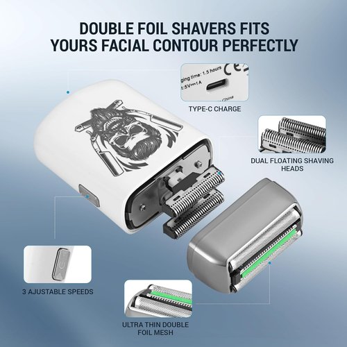 BESTBOMG® Hair Clippers - Professional Beard Trimmer Kit with Ceramic T-Blade for Men | Perfect for Barbers & Gifts