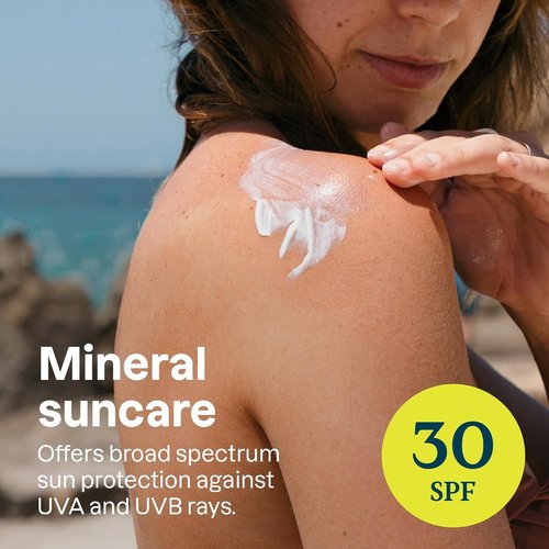ATTITUDE Mineral Sunscreen - EWG Verified SPF 30 for Sensitive Skin | Broad Spectrum UVA/UVB, Unscented, 5.2 Oz