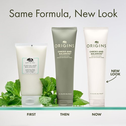 Origins Checks and Balances Frothy Face Wash - Gentle Cleanser for All Skin Types with Mint
