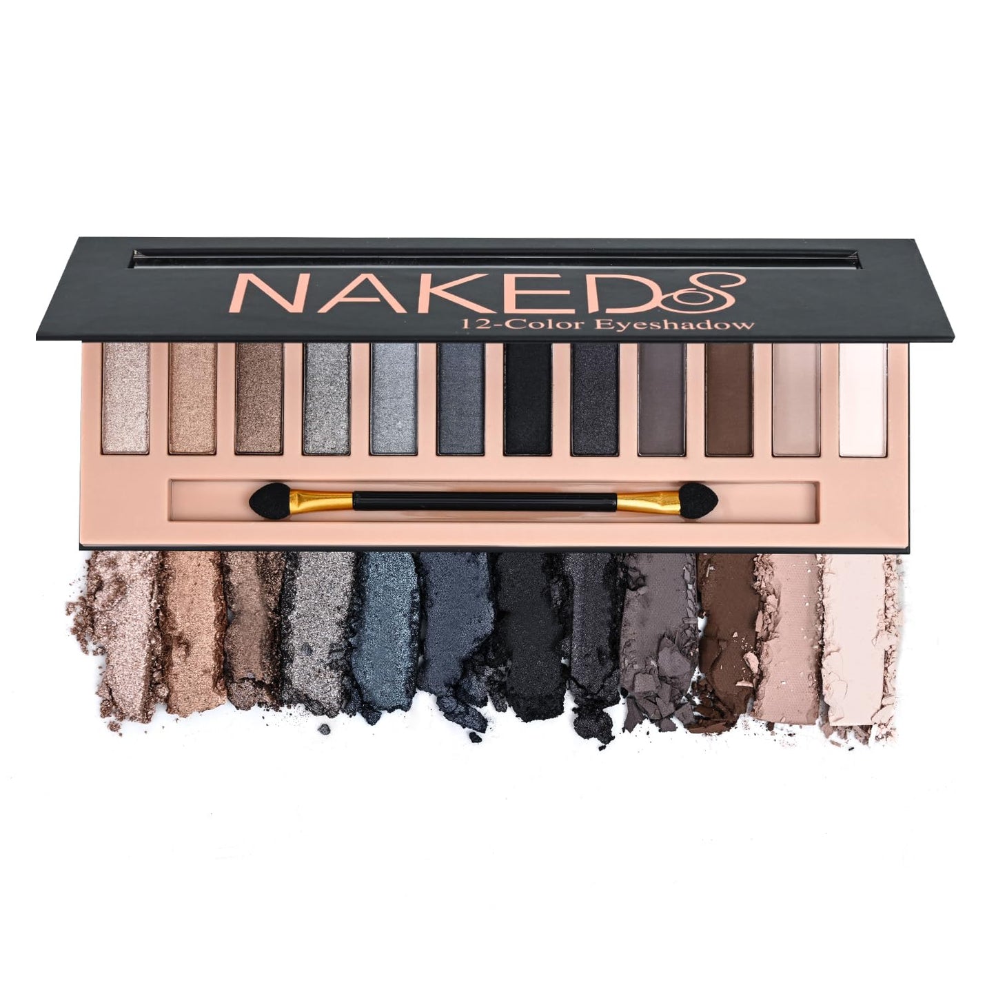 Skiennix 12-Color Smoky Eyeshadow Palette - Natural Matte & Shimmer Shades for Stunning Looks