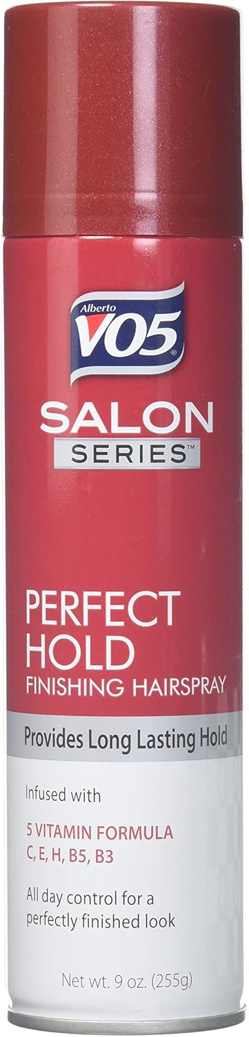 Vo5 Salon Series Hairspray - Perfect Hold, 9 Ounce | Pack of 6 for Long-Lasting Style