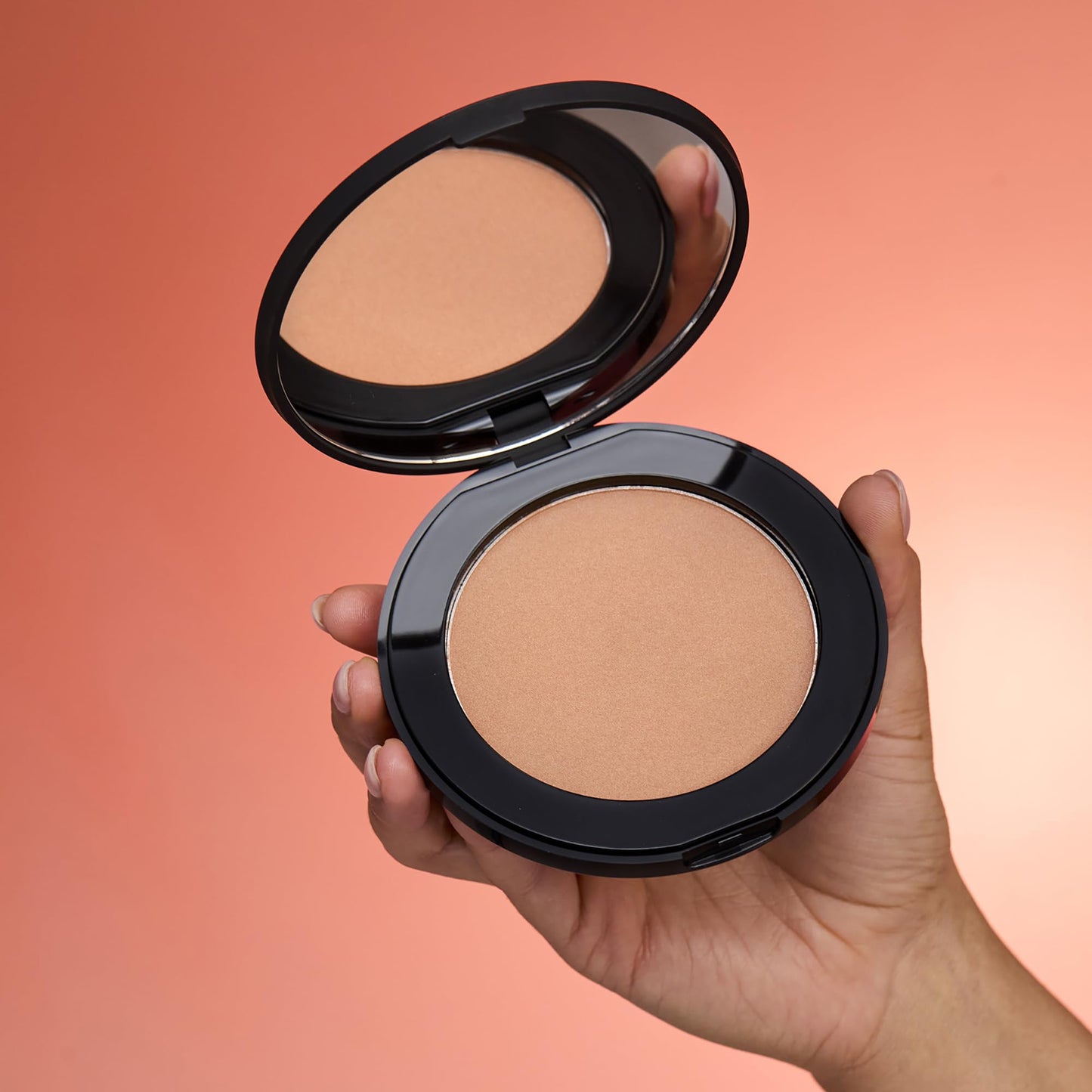 Natio Australia Mineral Pressed Powder Bronzer - Warm Toned, Medium Shade Bronzer Powder - Shimmery Finish - Vegan - Sunswept - 0.7 oz