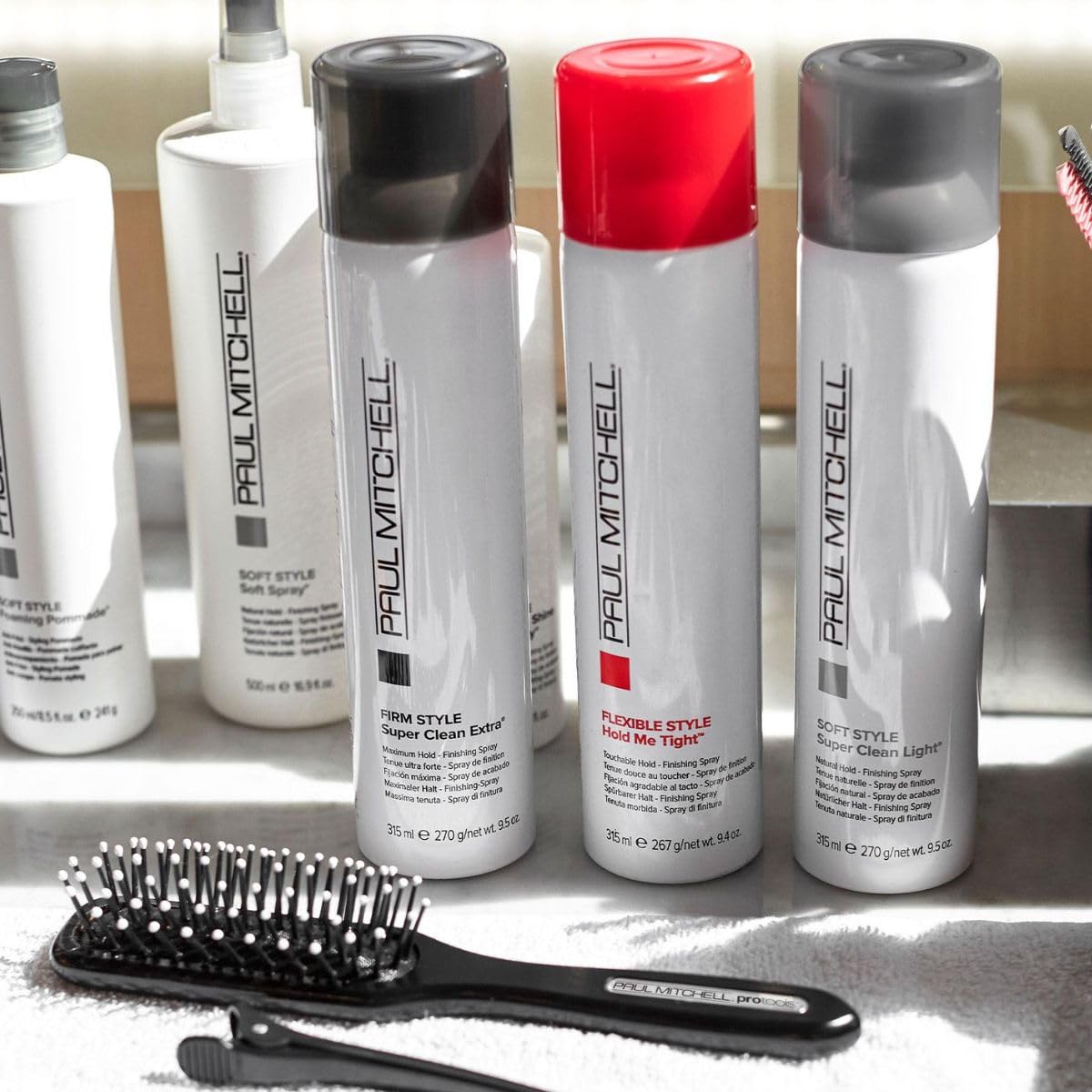 Paul Mitchell Hold Me Tight Finishing Hairspray, Strong Hold, Touchable Finish, For All Hair Types, Especially Fine to Medium Hair, 9.4 oz.