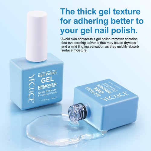 Gel Nail Polish Remover, (2pcs) Gel Polish Remover for Nails, No Need for Foil, Quick & Easy Polish Remover In 3-5 Minutes, No Need Soaking Or Wrapping-15ml