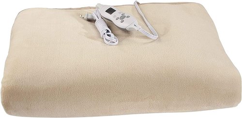 Master Massage Deluxe Fleece Massage Table Warmer - ETL Certified Heating Pad in Cream
