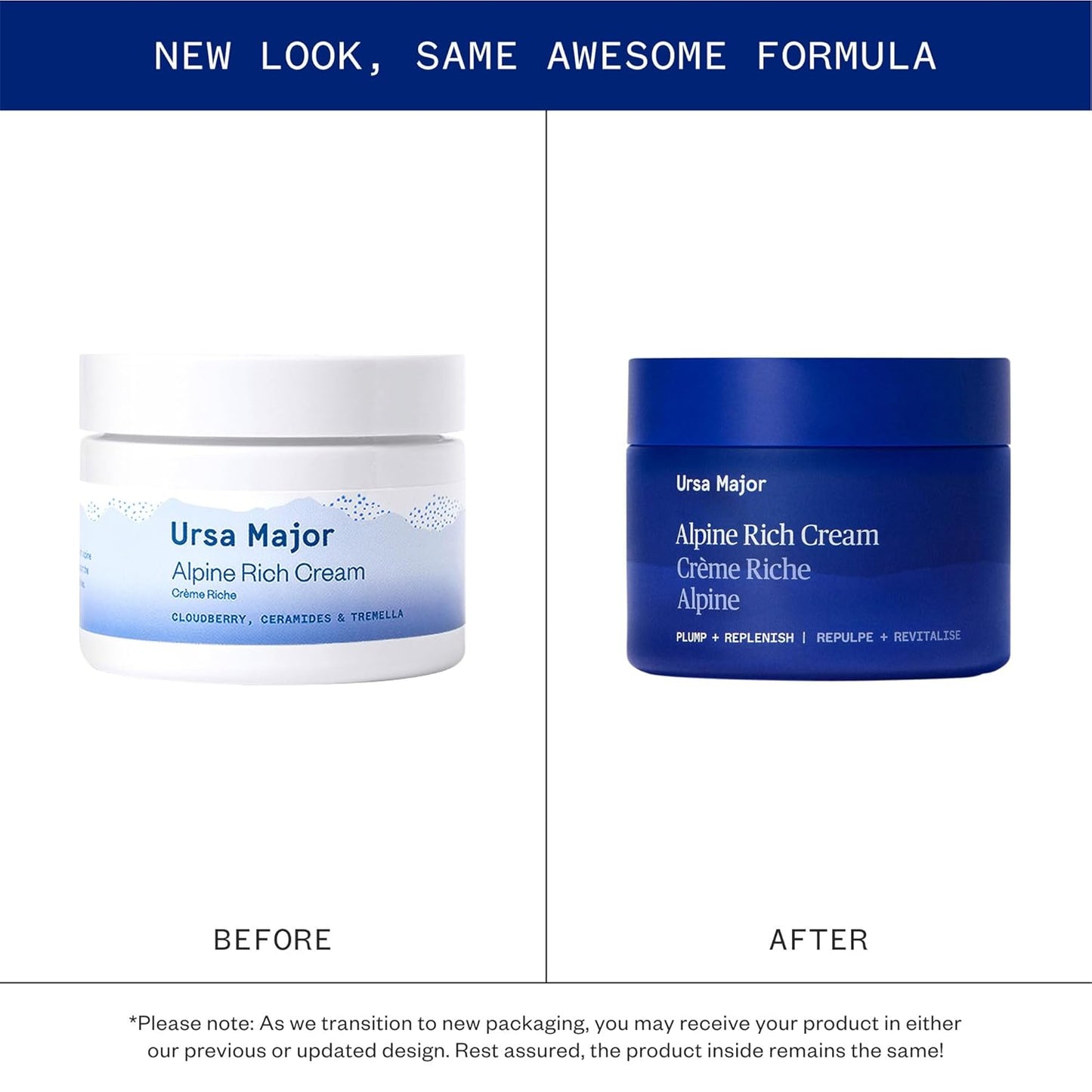 Ursa Major Alpine Rich Cream - Deeply Hydrating Natural Face Lotion | Supports Skin Barrier & Fine Lines | 1.69 oz