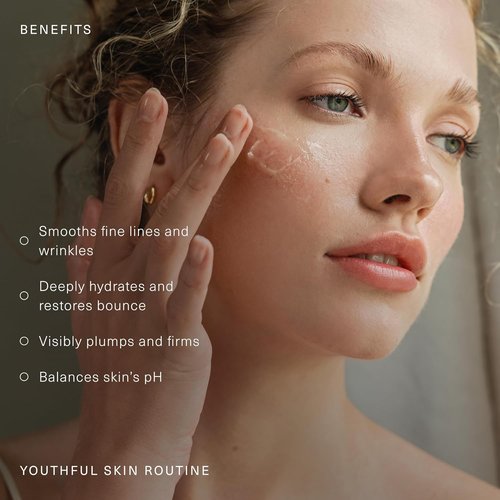 Oak Essentials Youthful Skin Routine Set - 4-Step Renewal Kit with Peptide Serum & Moisture Balm
