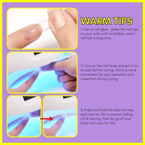 Makartt Gel Nail Glue: 3 in 1 Nail Glue for Acrylic Nails Extension Super Strong Adhesive Long Lasting Brush on Glues for Tips, Base Coat & Slip Solution, & Stick Rhinestone, Curing Needed, 15ml