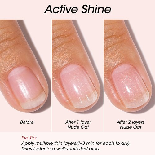 Gellen Active Glow Nail Polish - One-Step Plant-Based Nail Strengthener | Nourished, Healthier Nails