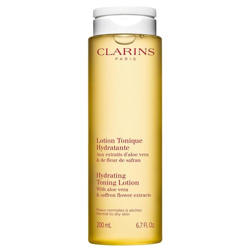 Clarins Hydrating Toning Lotion - Cleanses, Tones & Hydrates | Alcohol-Free, Plant-Based Formula for Normal to Dry Skin
