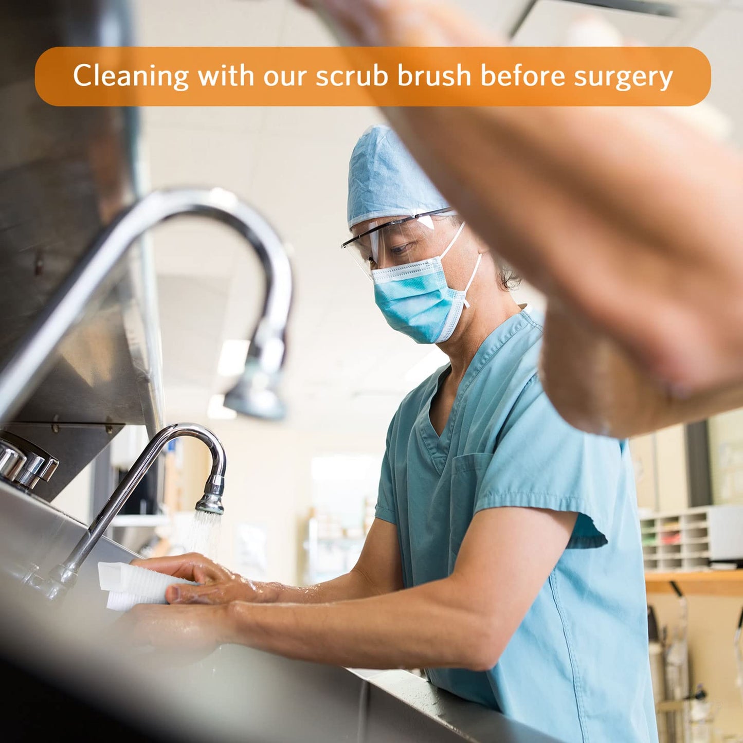 Boao 5 Pcs Hand Scrub Brushes for Nail Cleaning Fingernail Brush Soft Non Disposable Scrub Brush Plastic Hands Nail Cleaning Brushes for Men Women Kids (White)