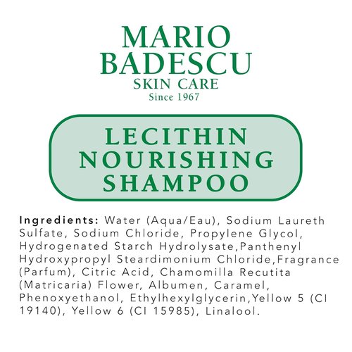 Mario Badescu Nourishing Shampoo - Hydrating Formula with Jojoba Oil & Lecithin for Dry, Damaged Hair