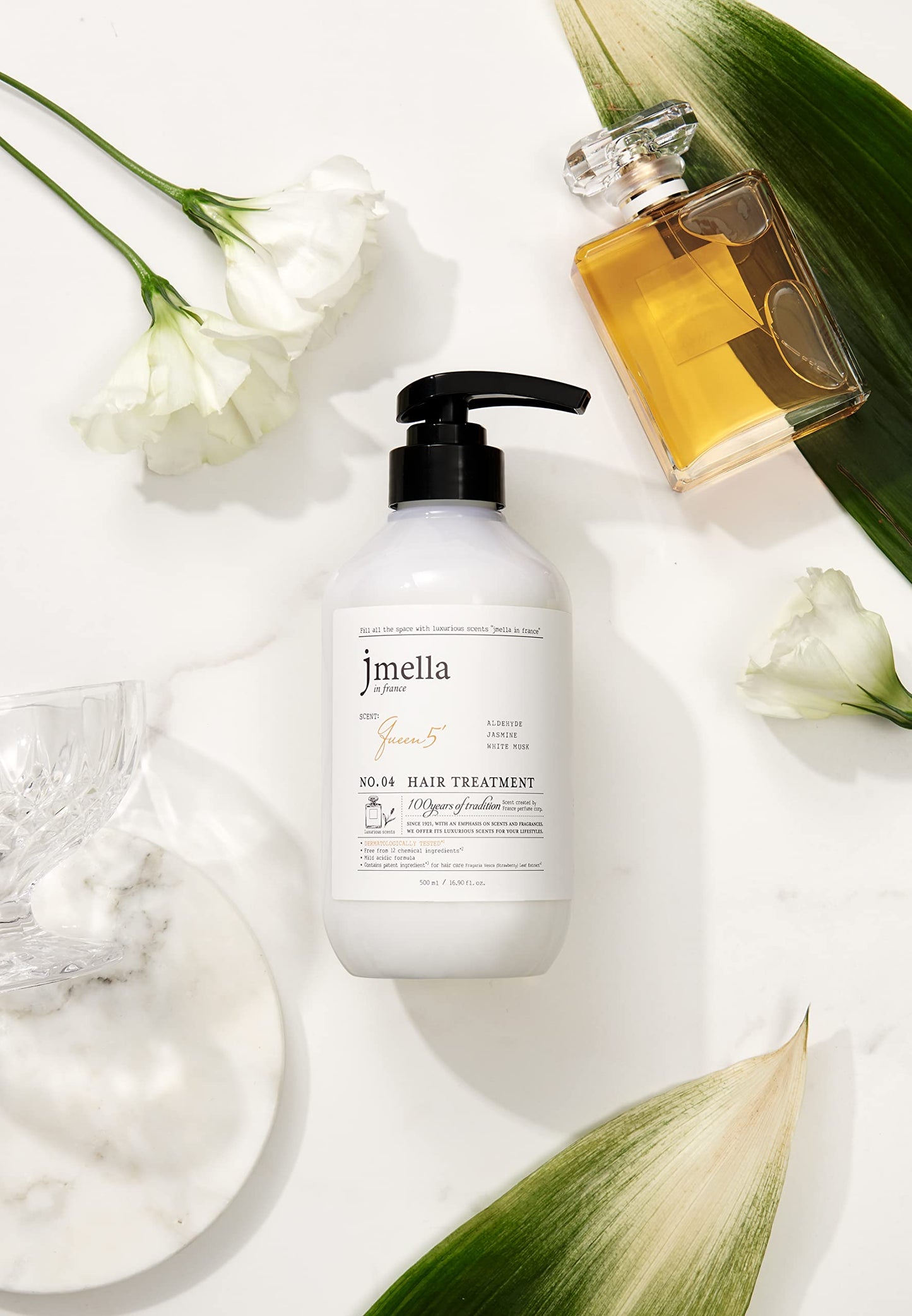 jmella IN FRANCE Queen5 Conditioner 16.9 floz with luxury frangrance- Chemical free- Strawberry leaf extract Strawberry leaf -Made by French Performer