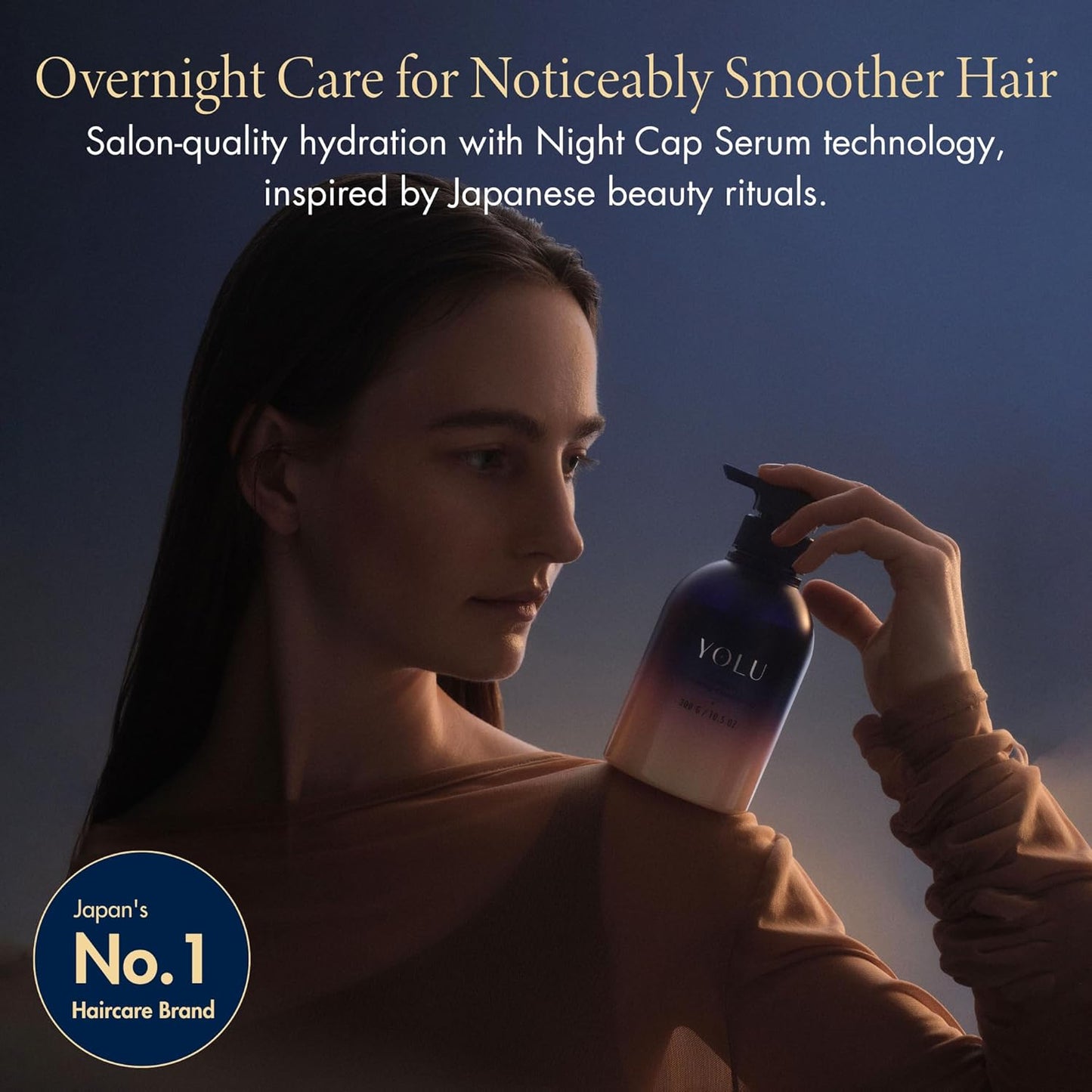 YOLU Deep Conditioner for Damaged Hair - Overnight Hydrating Treatment with Tuberose - 10.5 oz