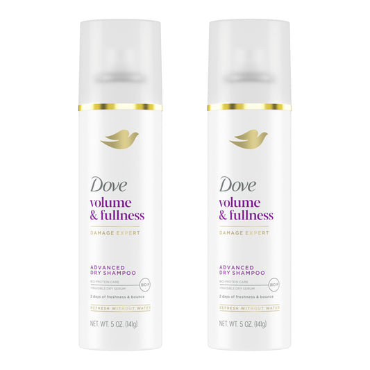 Dove Dry Shampoo for 2 Count for Oily Hair Volume & Fullness for Refreshed Hair 5 oz