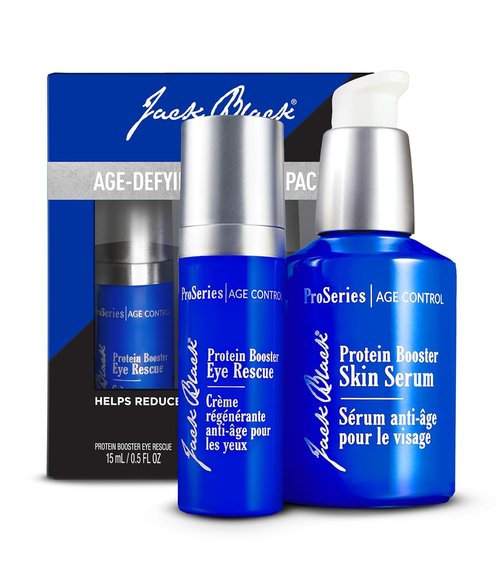Jack Black Protein Booster Skin Serum - ProSeries Anti-Aging Face Serum for Men | Peptide & Antioxidant Formula