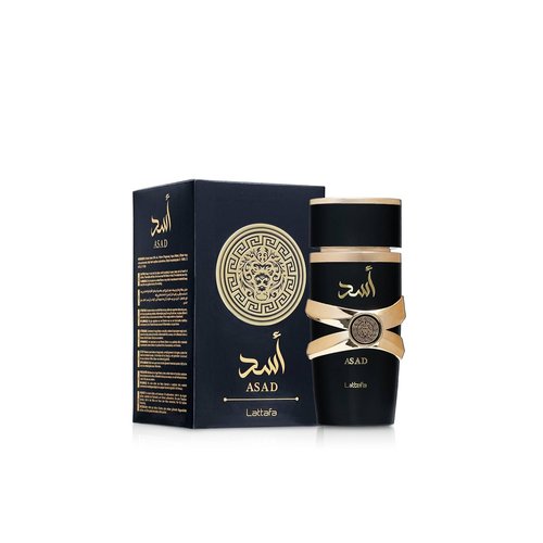 Lattafa Perfumes Asad Eau de Parfum Spray - Unisex Fragrance, 3.4 Ounce | Long-Lasting Scent