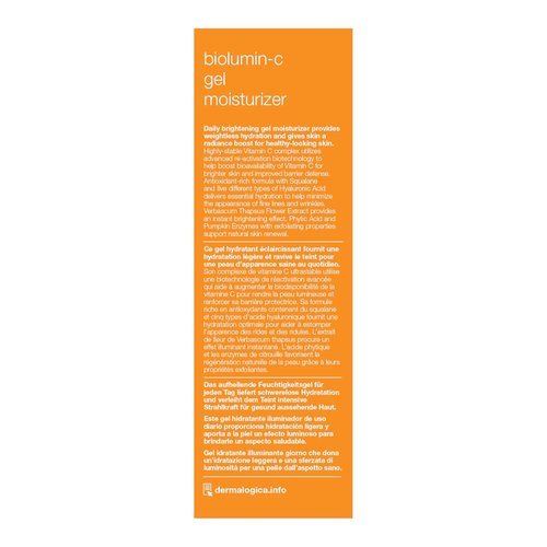 Dermalogica Biolumin-C Gel Moisturizer - Radiant Face Moisturizer with Hyaluronic Acid & Vitamin C | 1.7 Fl Oz