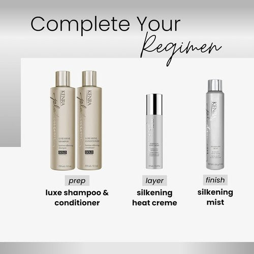 Kenra Professional Platinum Silkening Mist - Shine Spray for Smooth Flyaways & Frizz Control | All Hair Types