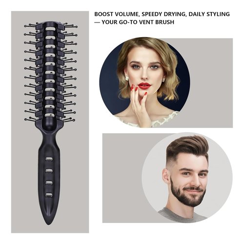 PERFEHAIR Vented Hair Brush - Lightweight Detangling & Quick Blow Drying for Fine to Medium Hair