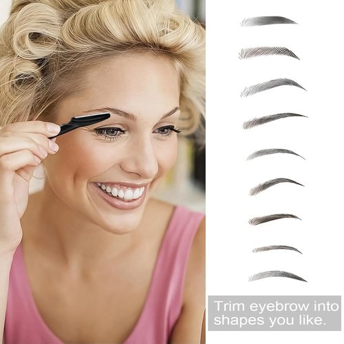 HFATMOS Eyebrow Razors - 12 Pcs Multipurpose Exfoliating Dermaplaning Tools | Facial Hair Removal (Black)