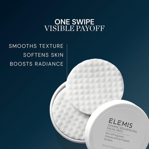 ELEMIS Dynamic Resurfacing Facial Pads - Gentle Exfoliating Treatment for Radiant Skin