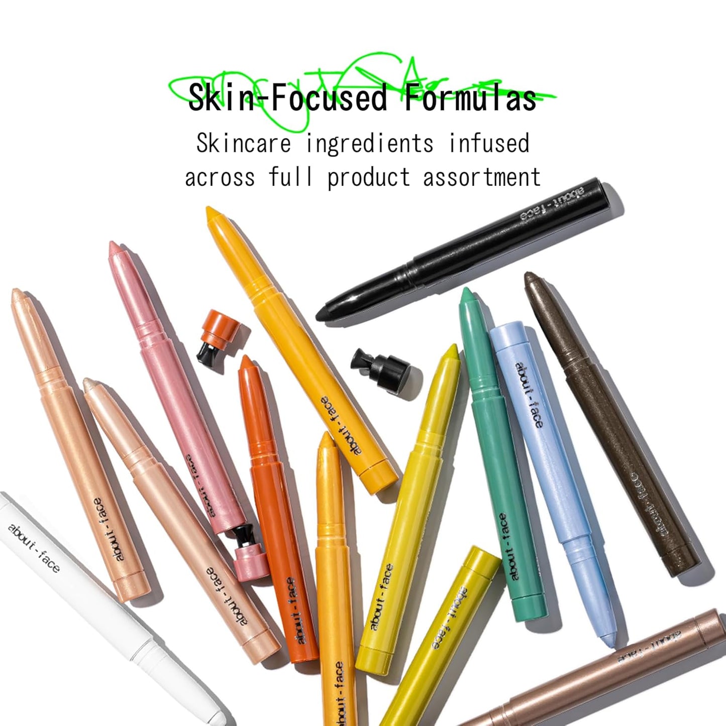 About-Face Shadowstick - Long-Wear Cream Eyeshadow Stick in Creature - Matte Blue Finish - Vegan & Cruelty-Free