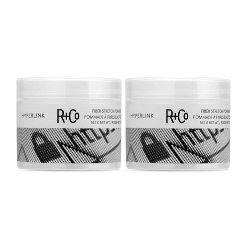 R+Co Hyperlink Fiber Stretch Pomade - Weightless Volume, Flexible Hold & Shine | Vegan & Cruelty-Free | 2 Oz