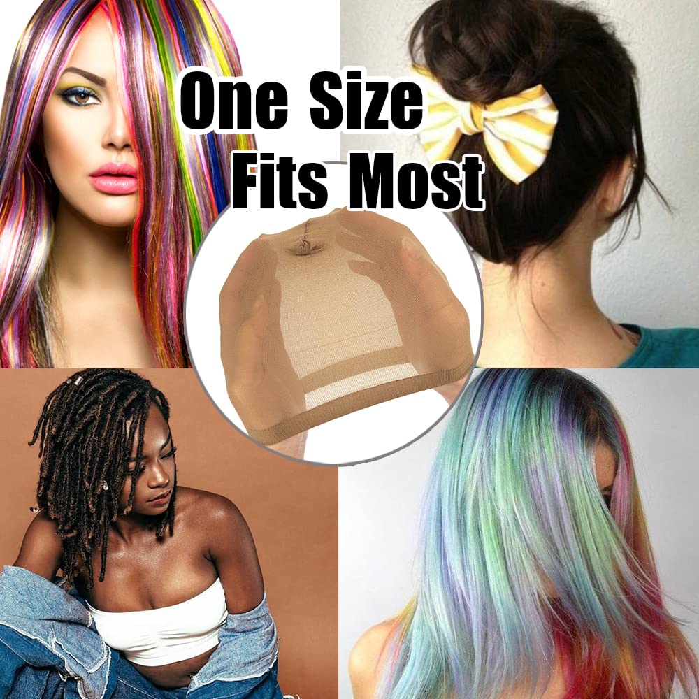 Wig Caps 24 Pieces Hd Wig Cap Nylon Stocking Caps Nude Stocking Skin Wig Caps Breathable Wig Cap for Daily Use Party