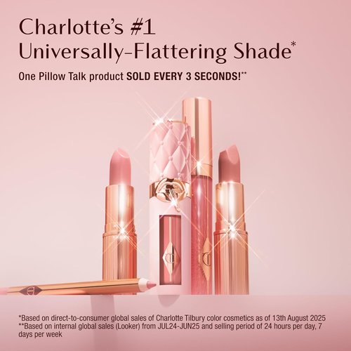Charlotte Tilbury Holiday Kit - Pillow Talk Lipstick, Liner & Gloss Duo | Pink Shades for a Stunning Pout