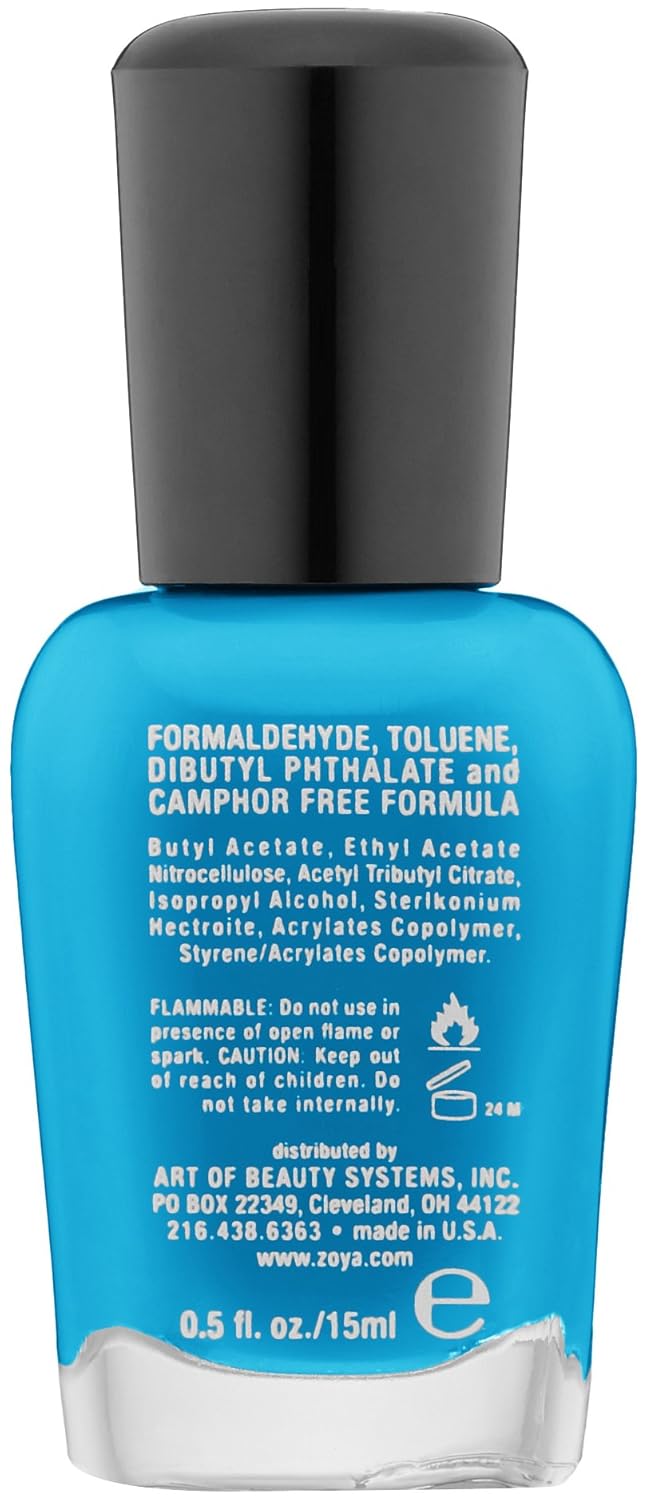ZOYA Nail Polish - Breezi Shade for Vibrant Color | 0.5 Fl Oz Long-Lasting Formula