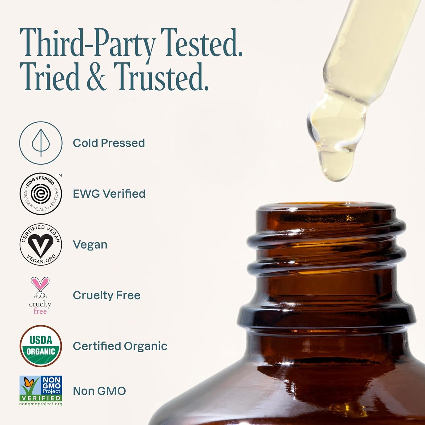 Cliganic Organic Argan Oil - 100% Pure Cold Pressed Carrier Oil for Hair, Face & Skin | Imported from Morocco