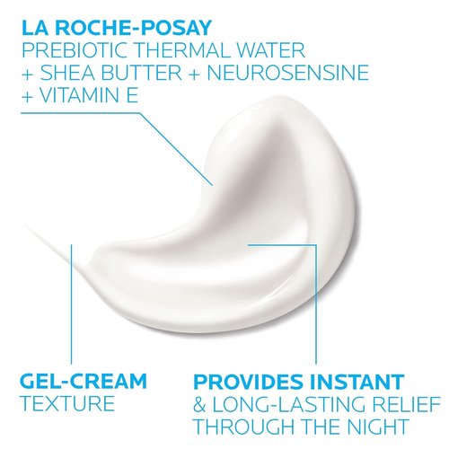 La Roche-Posay Toleriane Night Cream - Intense Soothing Moisturizer for Sensitive Skin, Allergy Tested
