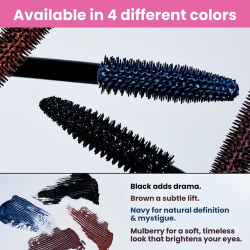 Prime Prometics PrimeLash Mascara for Older Women – Volumizing, Incredible Length in 2 Coats – Long-Stay, Zero Clumps, Hypoallergenic (Brown)