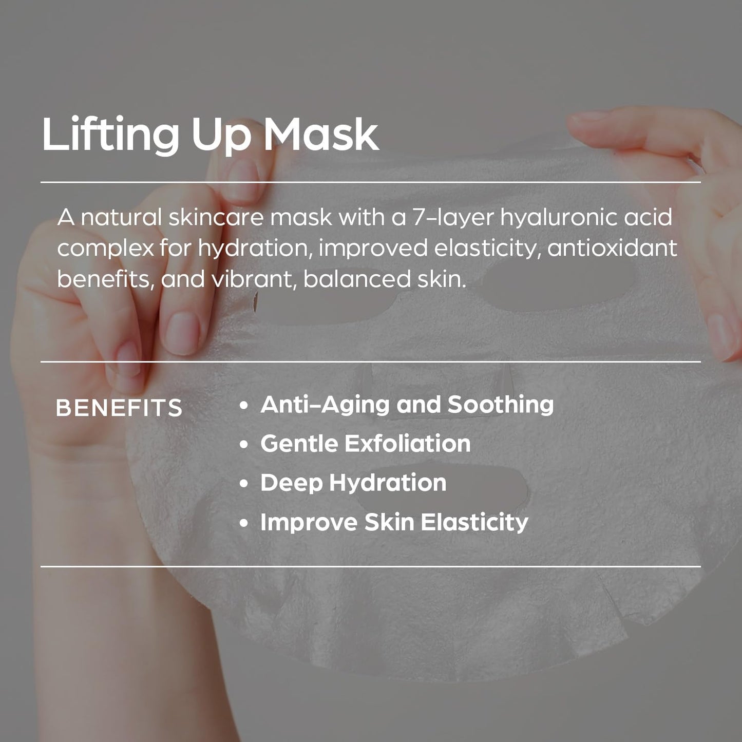 Sun & Glow Vegan Lifting Up Mask - Herbal Ingredients for Soothing & Moisturizing Sensitive Skin | 0.88oz (5 Packs)