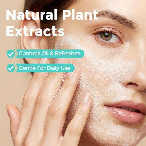 Matern'ella Cleansing Gel - Oil-Control Facial Cleanser for Sensitive Skin | Hydrating Daily Face Wash, 13.4 Oz