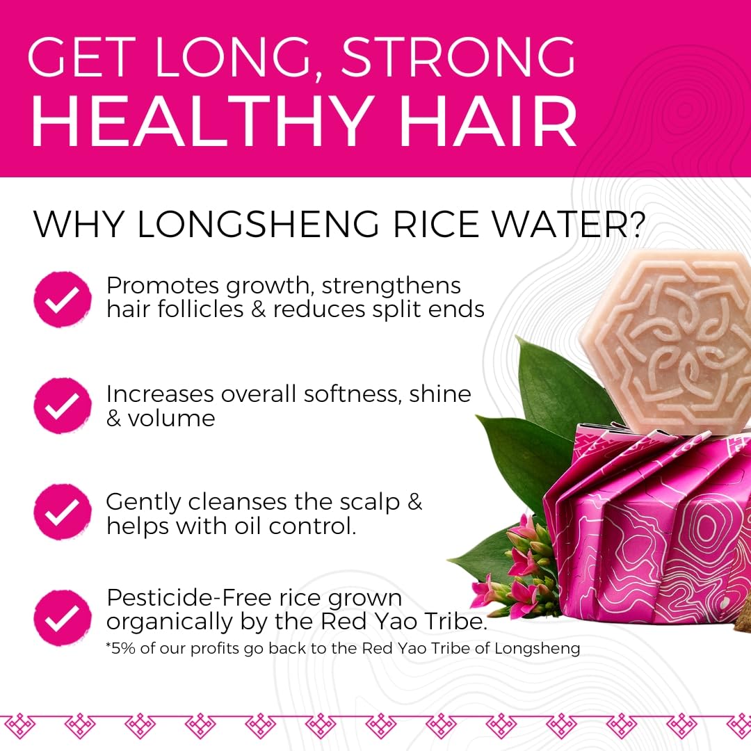 Viori Coconut Bliss Shampoo Bar - Advanced Repair & Moisturizing Formula with Rice Water for Hair Growth