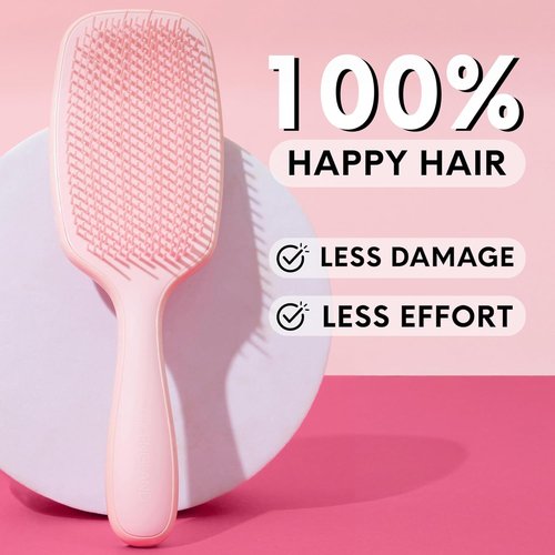 Lily England Detangling Brush - Pain-Free Styling for Curly Hair | Flexible Bristles in Rose Gold