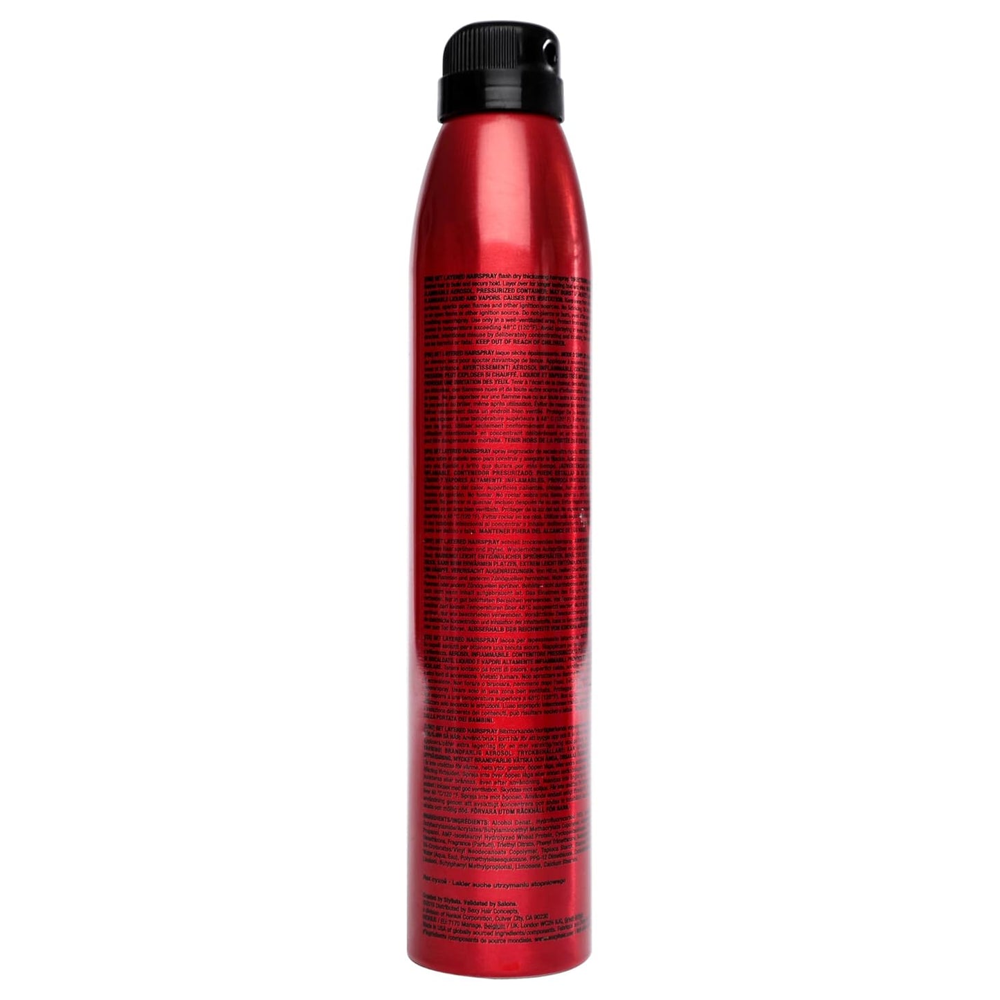 SexyHair Big Get Layered Flash Dry Thickening Hairspray - 8 Oz | Buildable Texture, Volume & Shine
