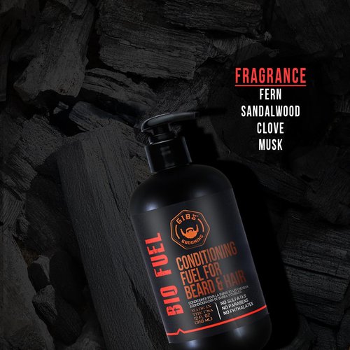 GIBS Grooming Biofuel Conditioning Fuel - Nourishing Beard & Hair Oil, 12 Fl Oz