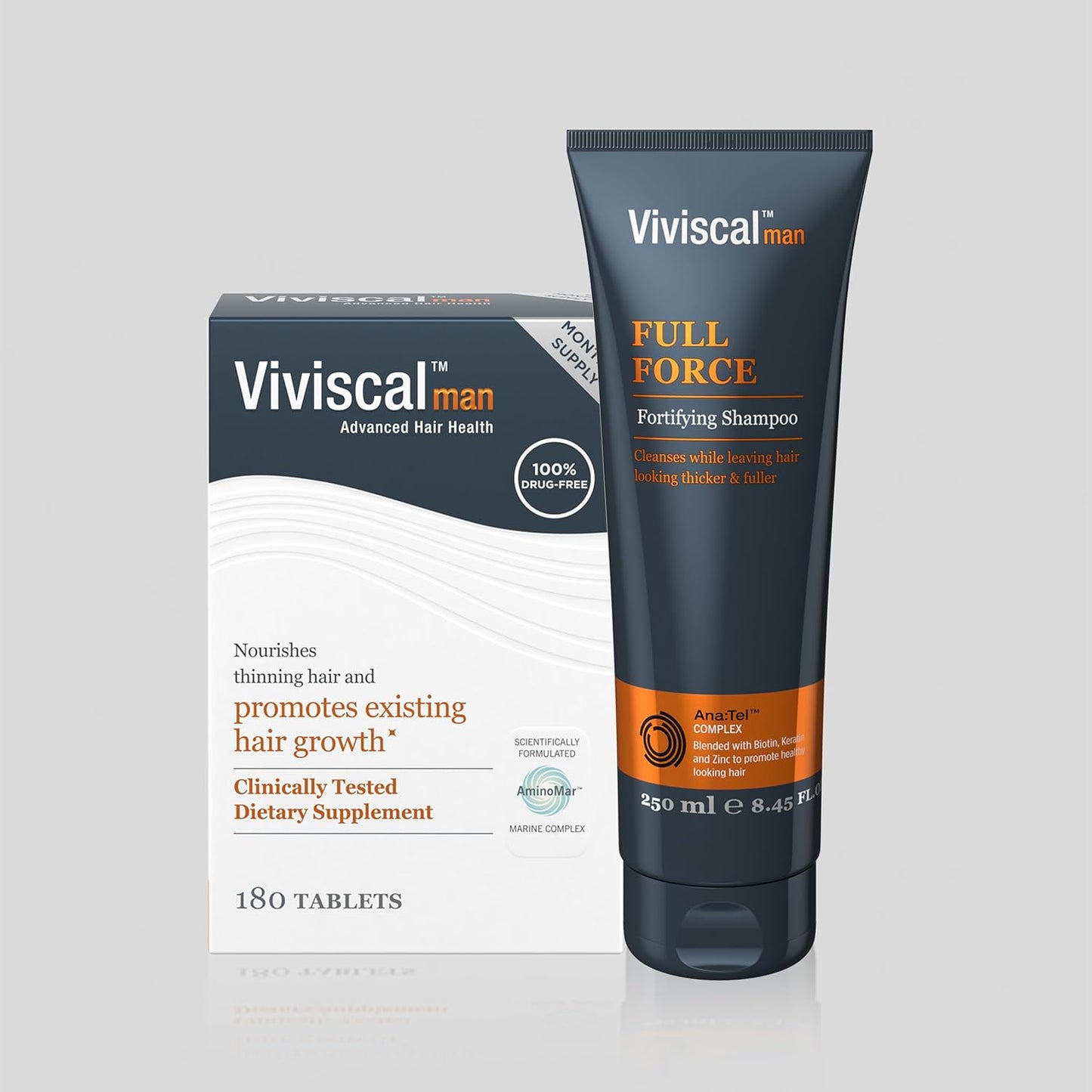 Viviscal Men's Hair Growth Supplements - Clinically Proven Collagen Complex for Thicker, Fuller Hair | 180 Tablets, 3-Month Supply