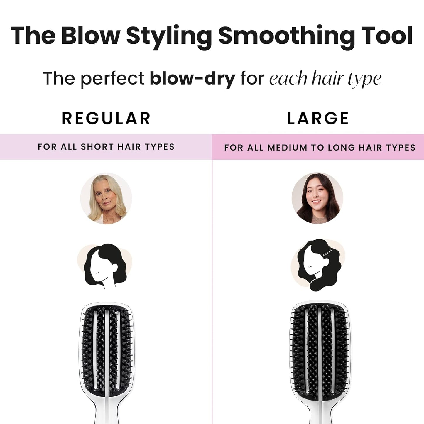 Tangle Teezer | Blow Styling Smoothing Tool for Medium & Long Hair | Gentle, Fast Drying | Full Size