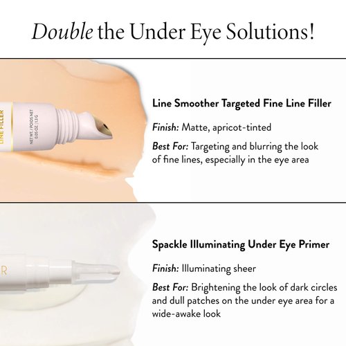 LAURA GELLER Line Smoother Targeted Fine Line Blurring Primer | Wrinkles & Pores, Subtly Tinted, with Vitamin C & Niacinamide for Mature Skin