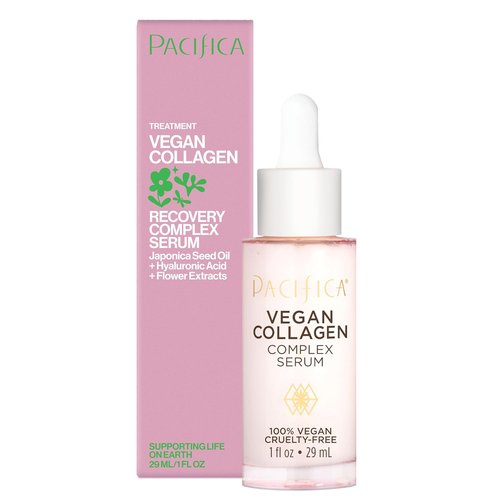 Pacifica Vegan Collagen Complex Face Serum - Anti-Aging Hydration with Hyaluronic Acid for Plumping & Firming