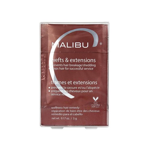 Malibu C Wefts & Extensions Hair Remedy - Removes Build-Up & Prevents Breakage - Preps Natural Hair