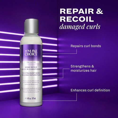 Alpha Recoil & Curl Leave-In Conditioner - 6 oz Cream for Coily, Curly & Wavy Hair | Repairs & Moisturizes with Vitamins