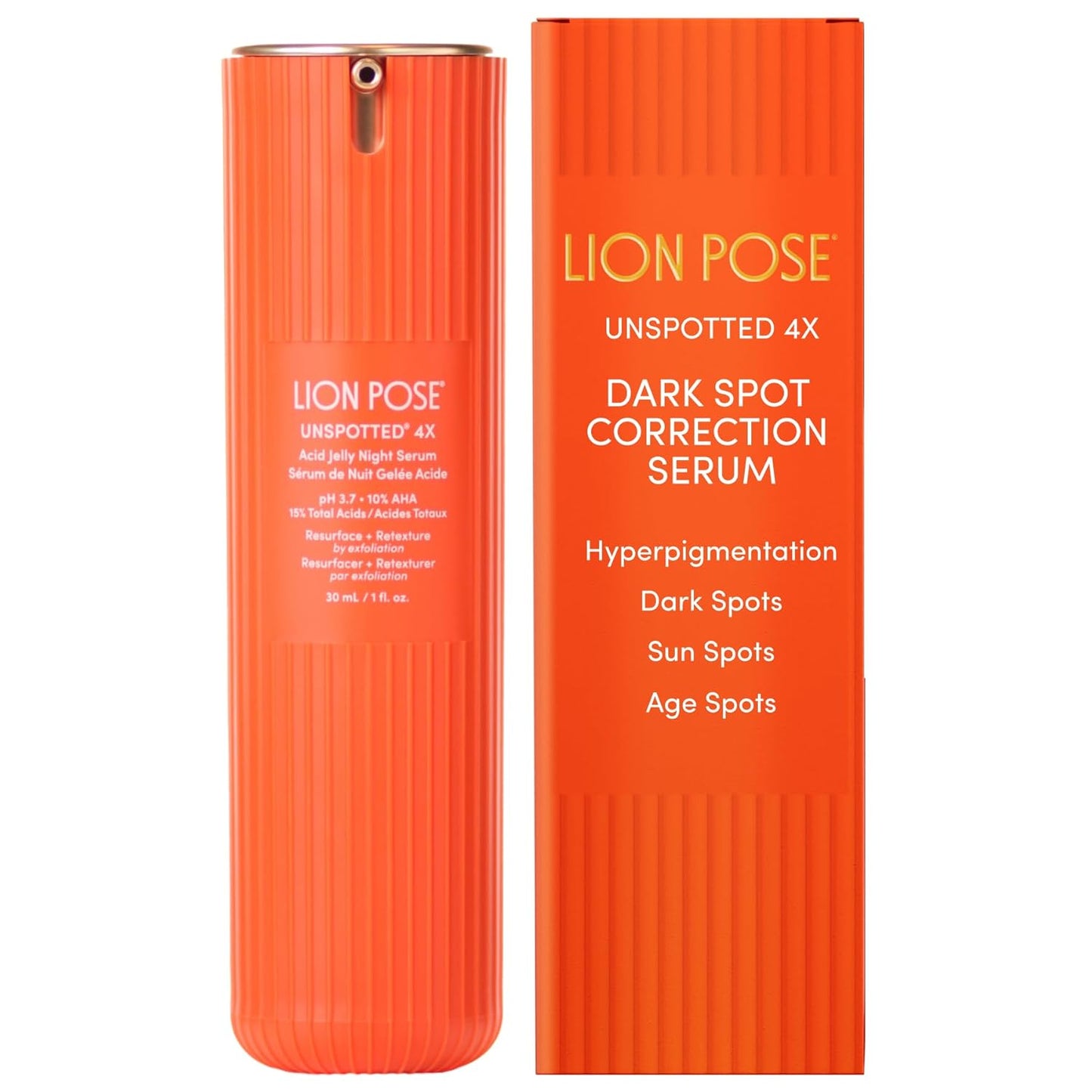 UNSPOTTED Dark Spot Correction Serum - Exfoliating AHA Formula with Azelaic & Glycolic Acids | 1oz