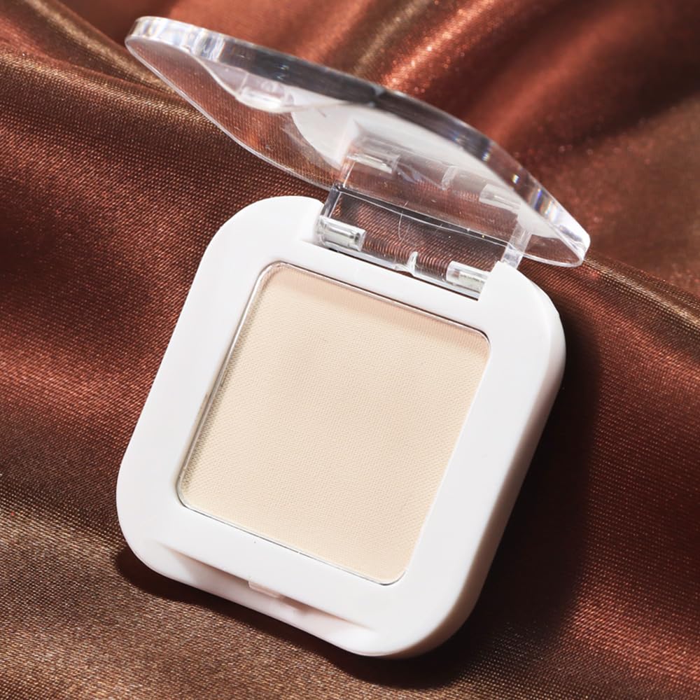 Skiennix Neutral Light Nude Beige White Matte Eyeshadow Palette - Natural Vegan Formula for Long-Lasting Wear